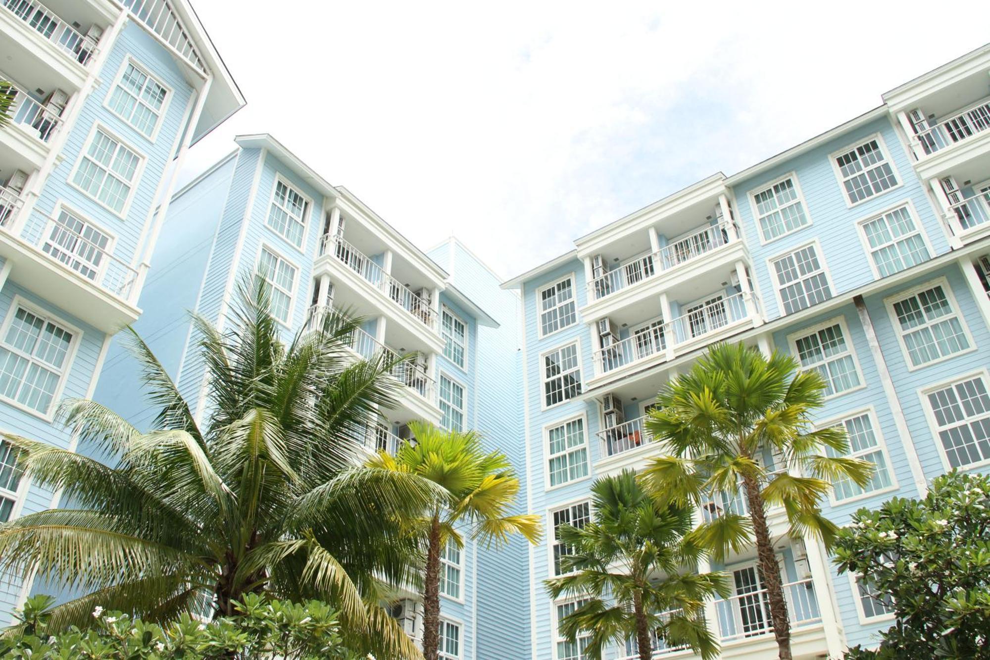 Grand Florida芭提雅带免费游泳池温泉和健身房和办公区水上花园公寓e208 Jomtien Beach Zewnętrze zdjęcie