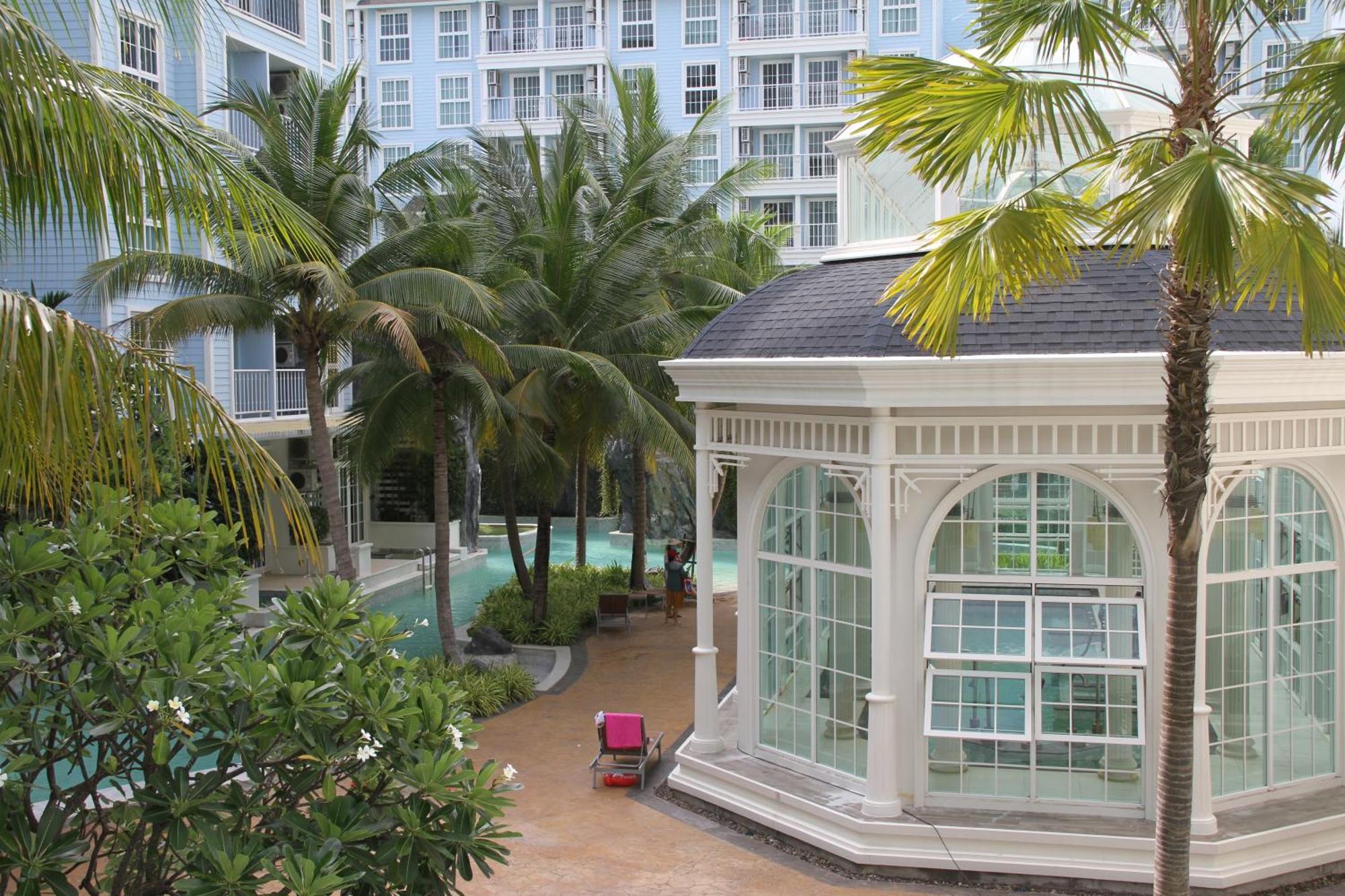 Grand Florida芭提雅带免费游泳池温泉和健身房和办公区水上花园公寓e208 Jomtien Beach Zewnętrze zdjęcie